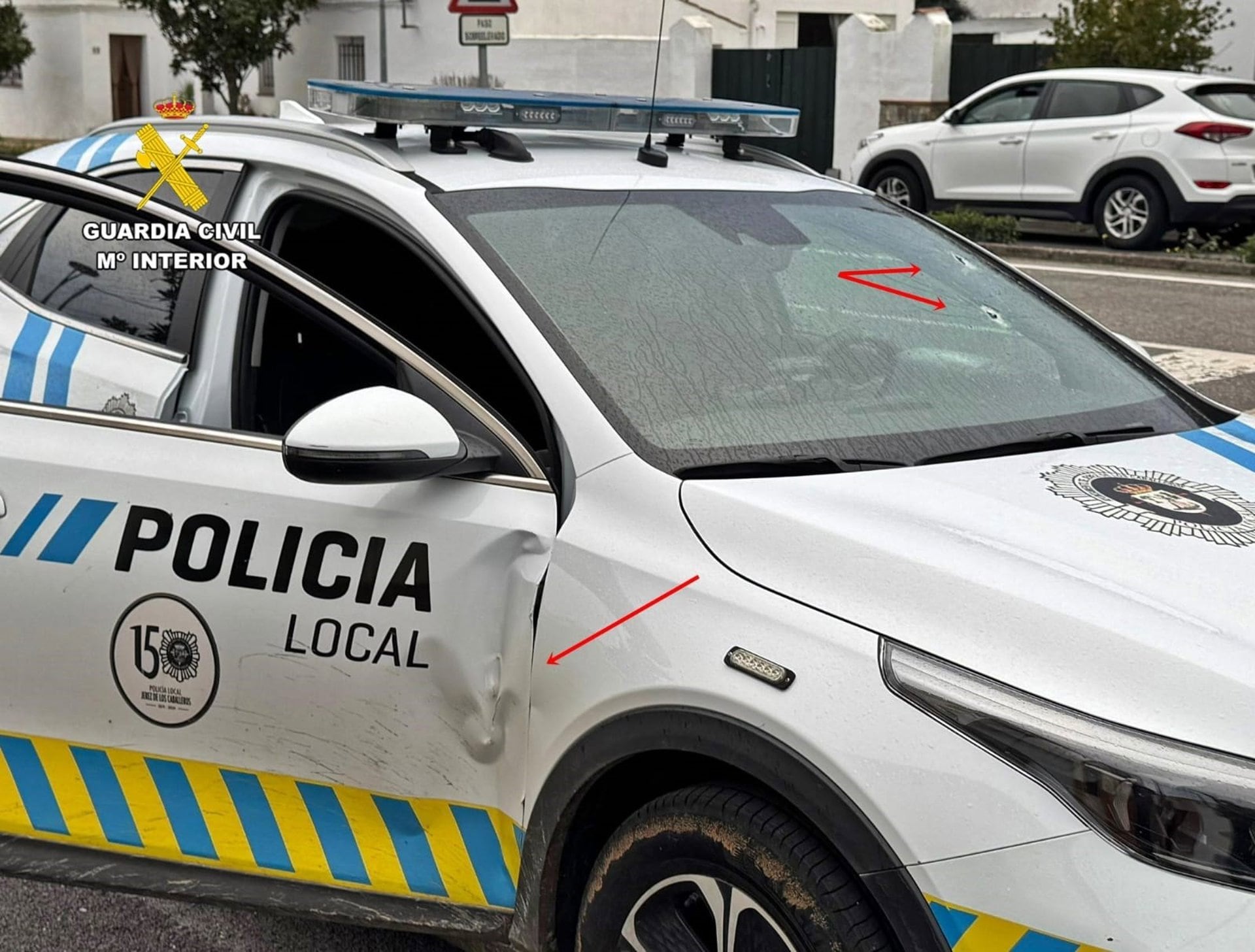 Prisión provisional para el detenido por disparar a un agente de la Policía Local de Jerez de los Caballeros (Badajoz)
