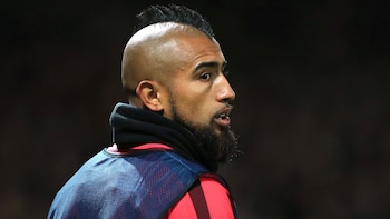 Arturo Vidal mostró su descontento