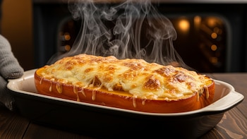 Receta de calabaza al horno con queso gratinado, rápida y fácil
