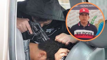 Las autoridades han identificado a Blas Rodríguez como uno de los sicarios más activos de la banda criminal ‘Los Pulpos’. (Composición: Infobae / Andina / PNP)