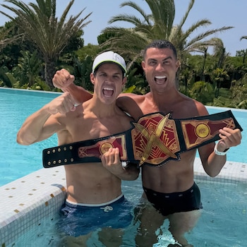 Edu Aguirre celebró su victoria frente a Gastón Edul con Cristiano Ronaldo