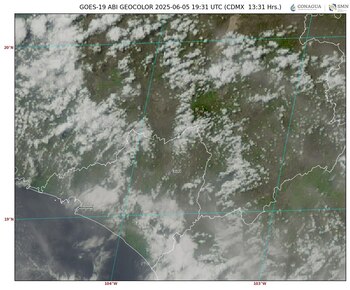 Imágen 2:GOES-16 ABI, GEOCOLOR 08:26