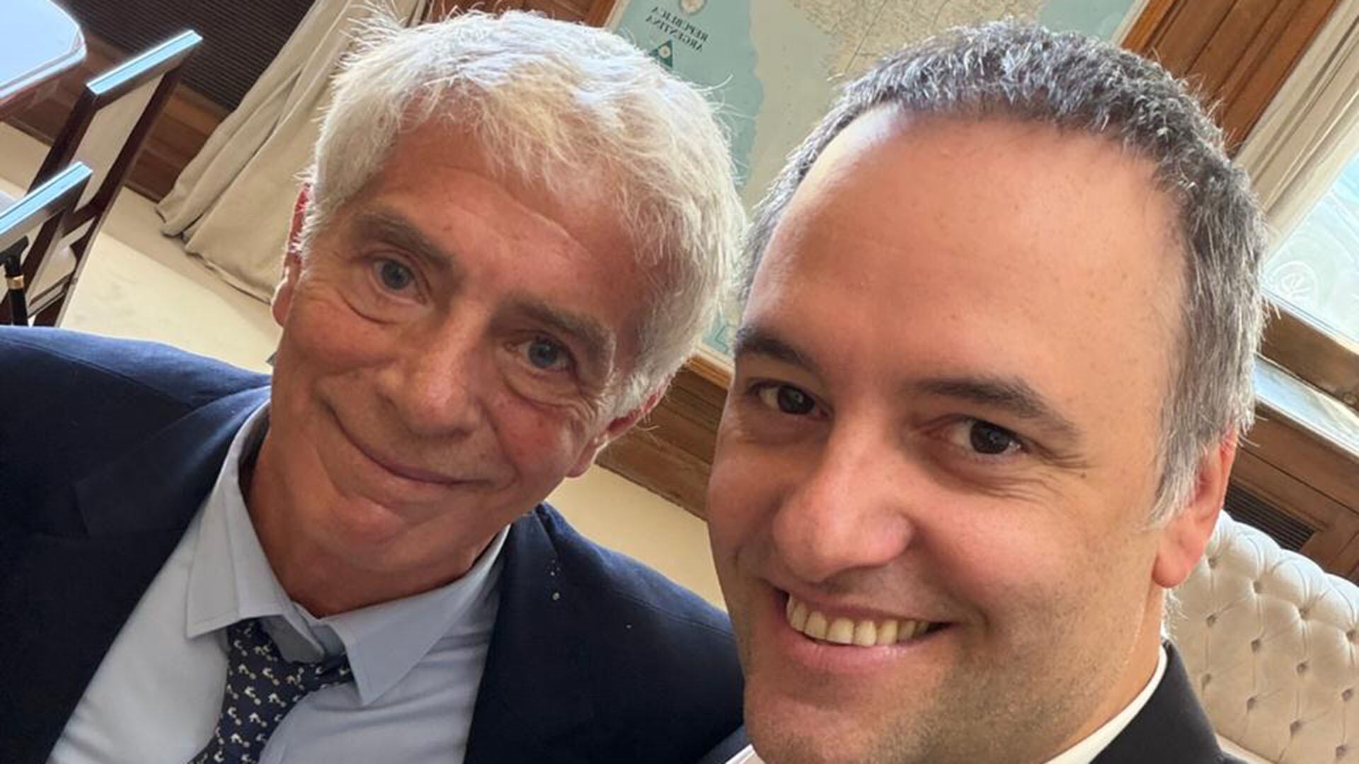 Mariano Cúneo Libarona y Manuel Adorni se reunieron en Casa Rosada