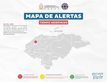 Autoridades establecieron un perímetro de seguridad de 800 metros y restringieron el acceso a la zona afectada para proteger a la población. (Publicación: Secretaría de Gestión de Riesgos y Contingencias)