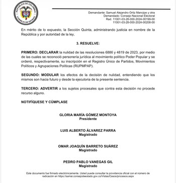 El proceso judicial que cuestiona