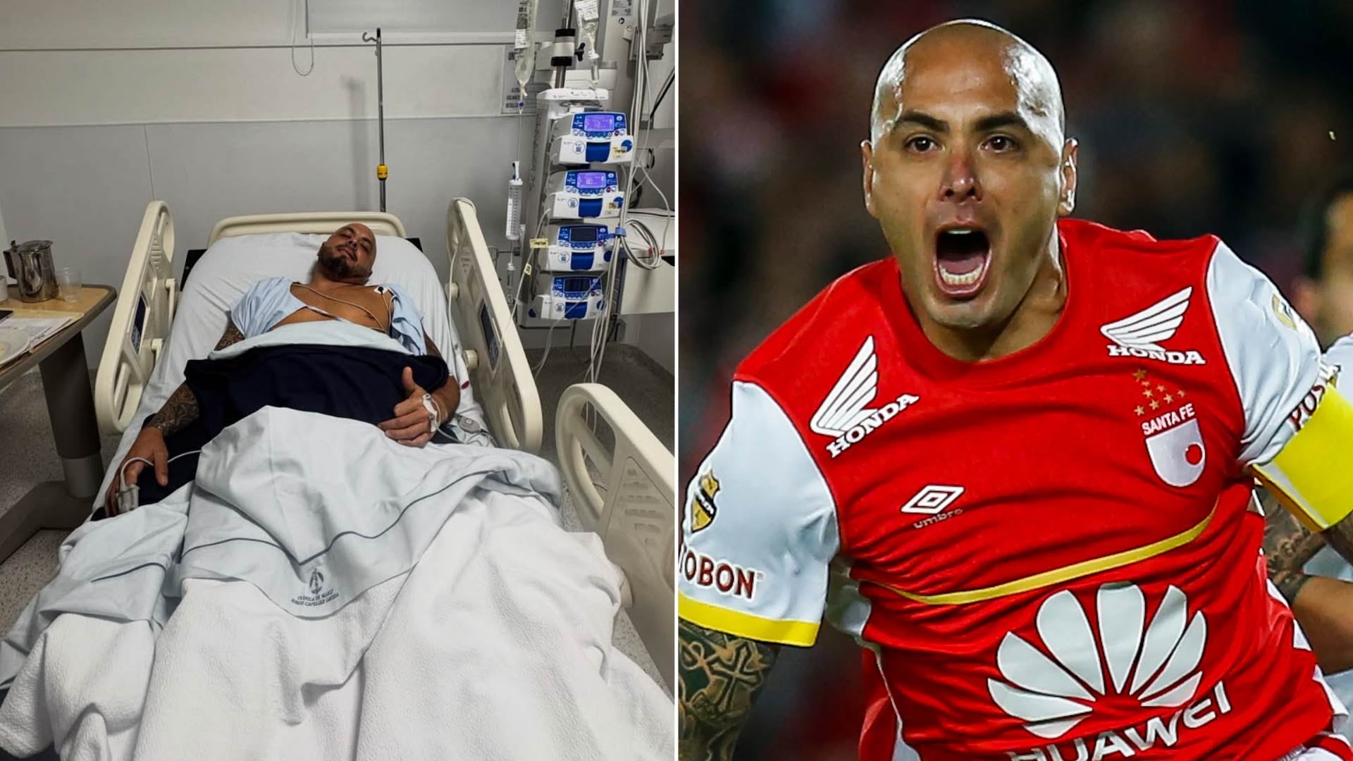 Omar Bocha Pérez, ex jugador de Boca Juniors e ídolo del Independiente Santa Fe de Bogotá, sufrió un infarto en Colombia y debió ser intervenido de urgencia (Instagram @chipakero)