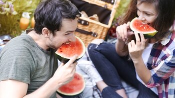 Algunas frutas como la sandía