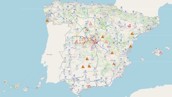 Mapa de la DGT, en