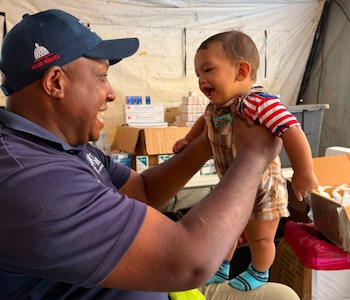 El hospital de campaña dominicano se convirtió en el centro de atención médica más concurrido de la zona afectada por el doble sismo en Venezuela. (Foto cortesía Ministerio de Salud Pública de la República Dominicana)