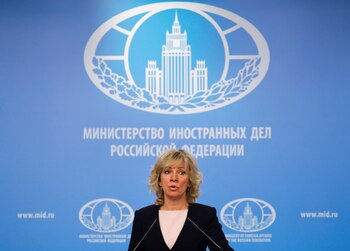 María Zajárova, portavoz del Ministerio