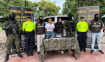 La investigación ecuatoriana sostiene el uso de empresas ficticias para canalizar recursos de la organización Los Choneros - crédito Policía Nacional de Colombia