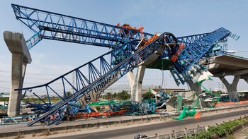 La caída de una grúa