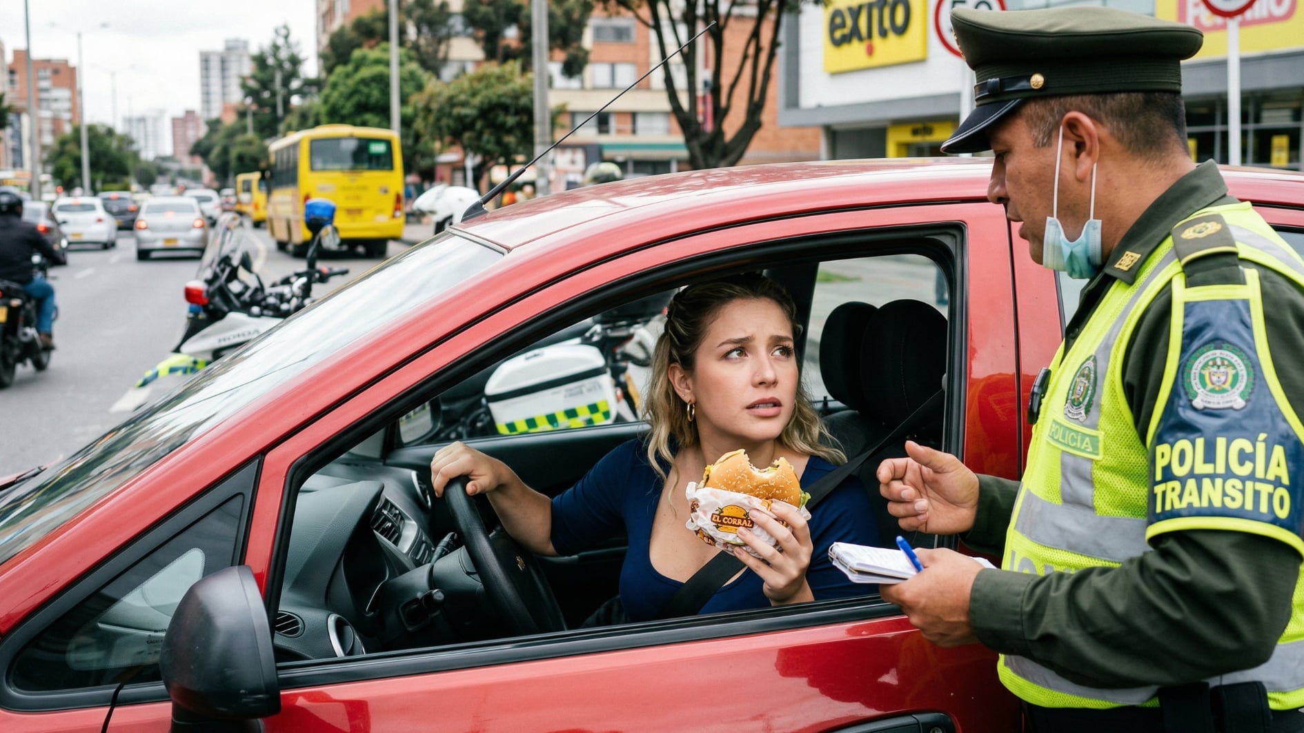 La reincidencia en infracciones de tránsito repercute en suspensiones que van desde seis meses hasta la cancelación definitiva del permiso para manejar - crédito VisualesIA/Imagen Ilustrativa Infobae