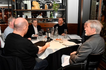 El actor compartió una cena con Arturo Puig, Germán Kraus y Claudio García Satur