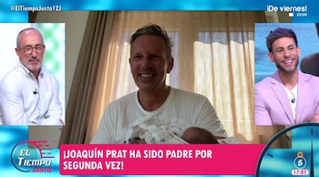 Joaquín Prat presenta a su hija Jimena (Mediaset España)
