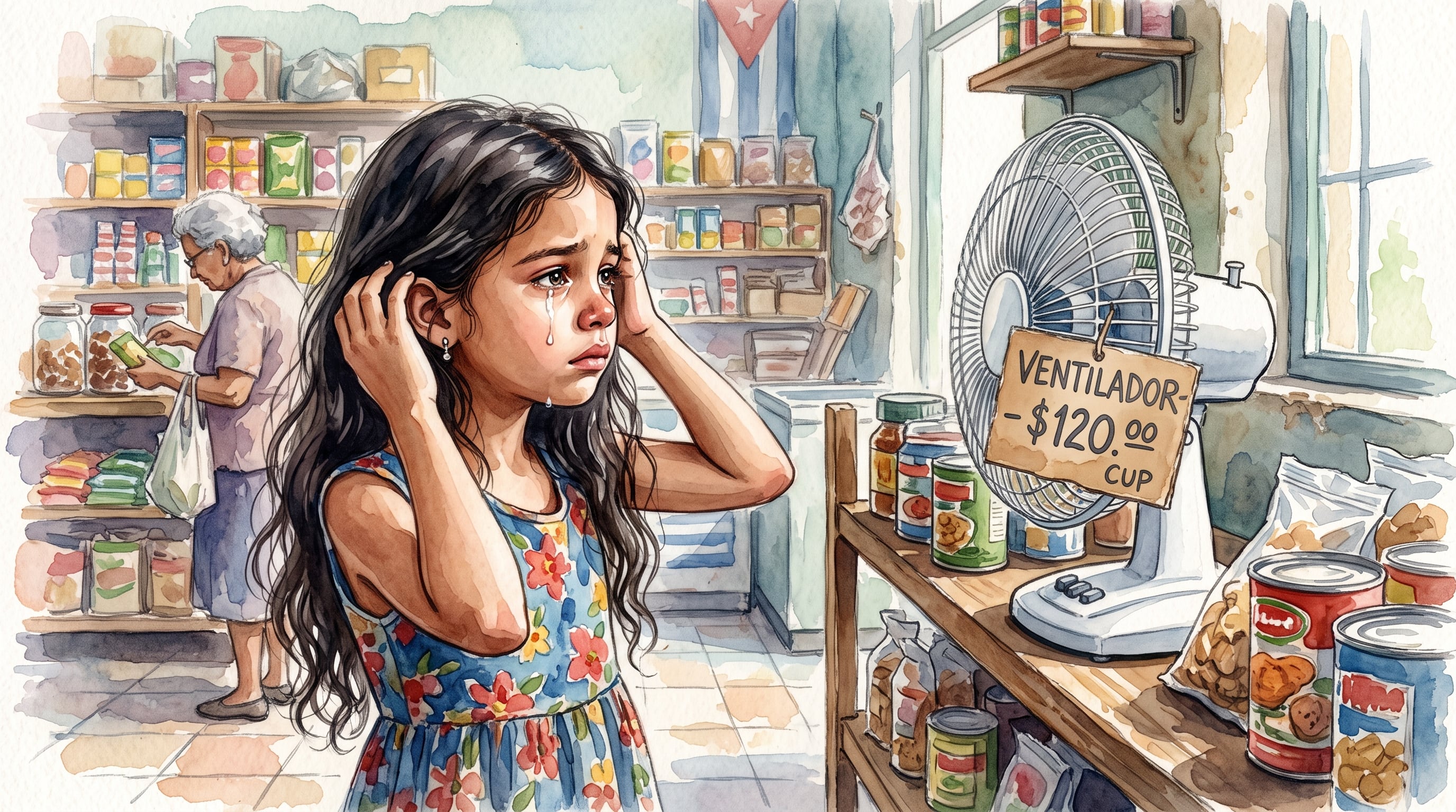Santi Batista contó en redes sociales que su hija tomó la decisión para que ella y su hermana gemela pudieran usar el ventilador durante los cortes de electricidad. (Imagen Ilustrativa Infobae)