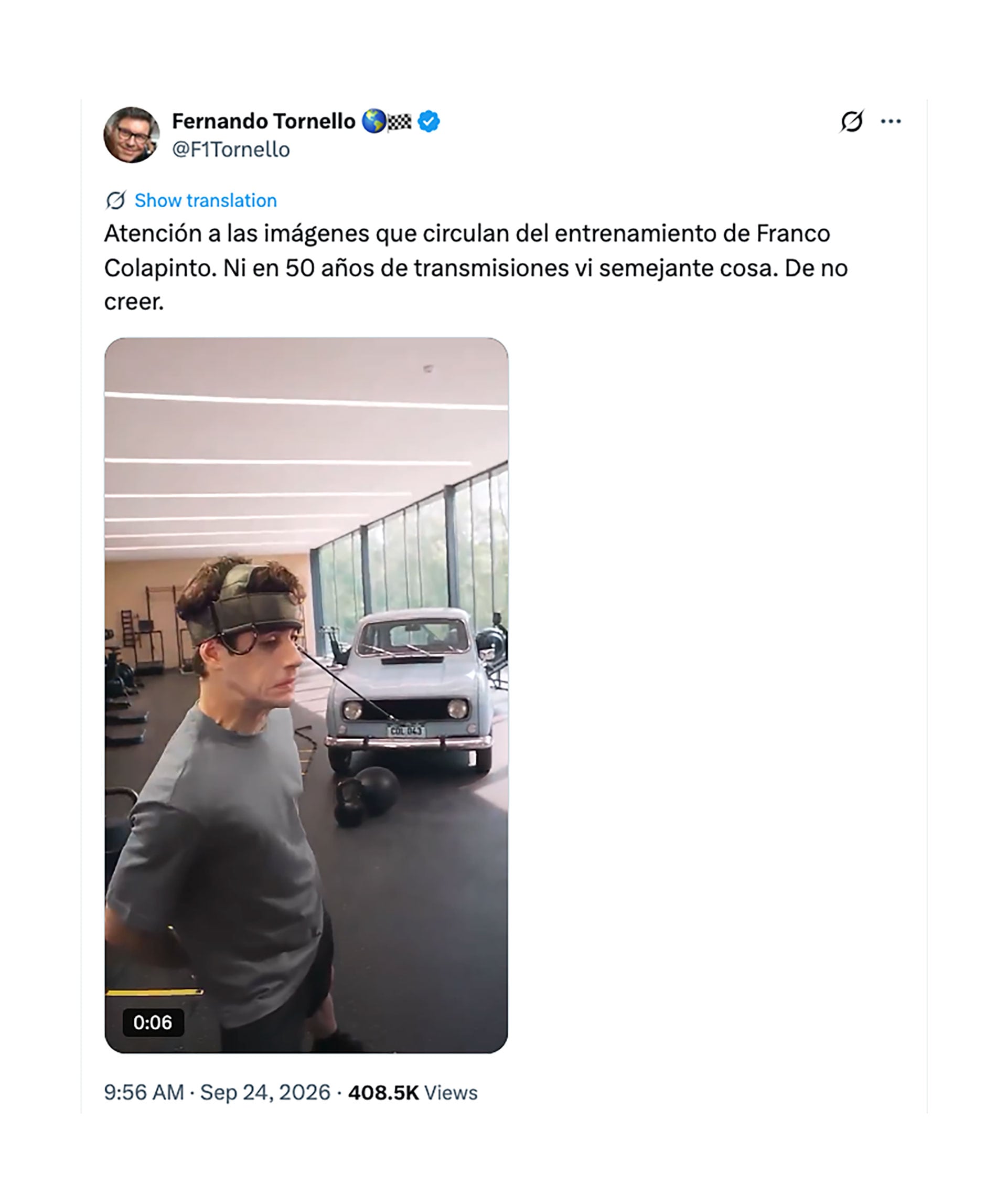 La reflexión de Fernando Tornello