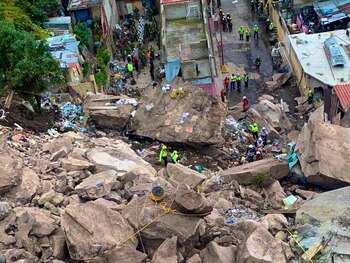 Vista área de la zona