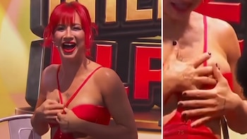 El percance de Flor Vigna en vivo en la TV mexicana que casi la dejó desnuda: “Estoy desesperada”