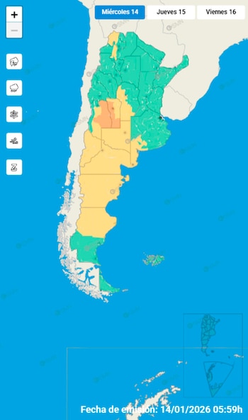Las alertas por tormentas en