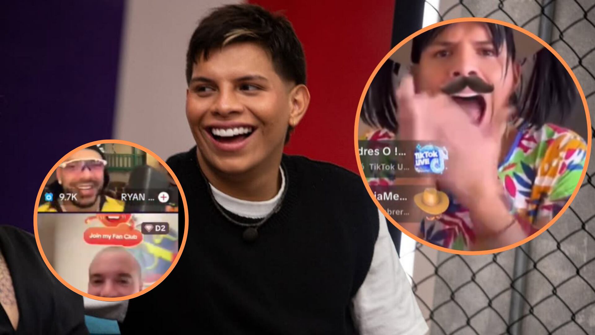 El creador digital se convierte en tendencia tras una transmisión viral con artistas reconocidos, donde la audiencia superó los 50.000 espectadores - crédito @emiro_navarro / Instagram - @saraithnlc15 / X