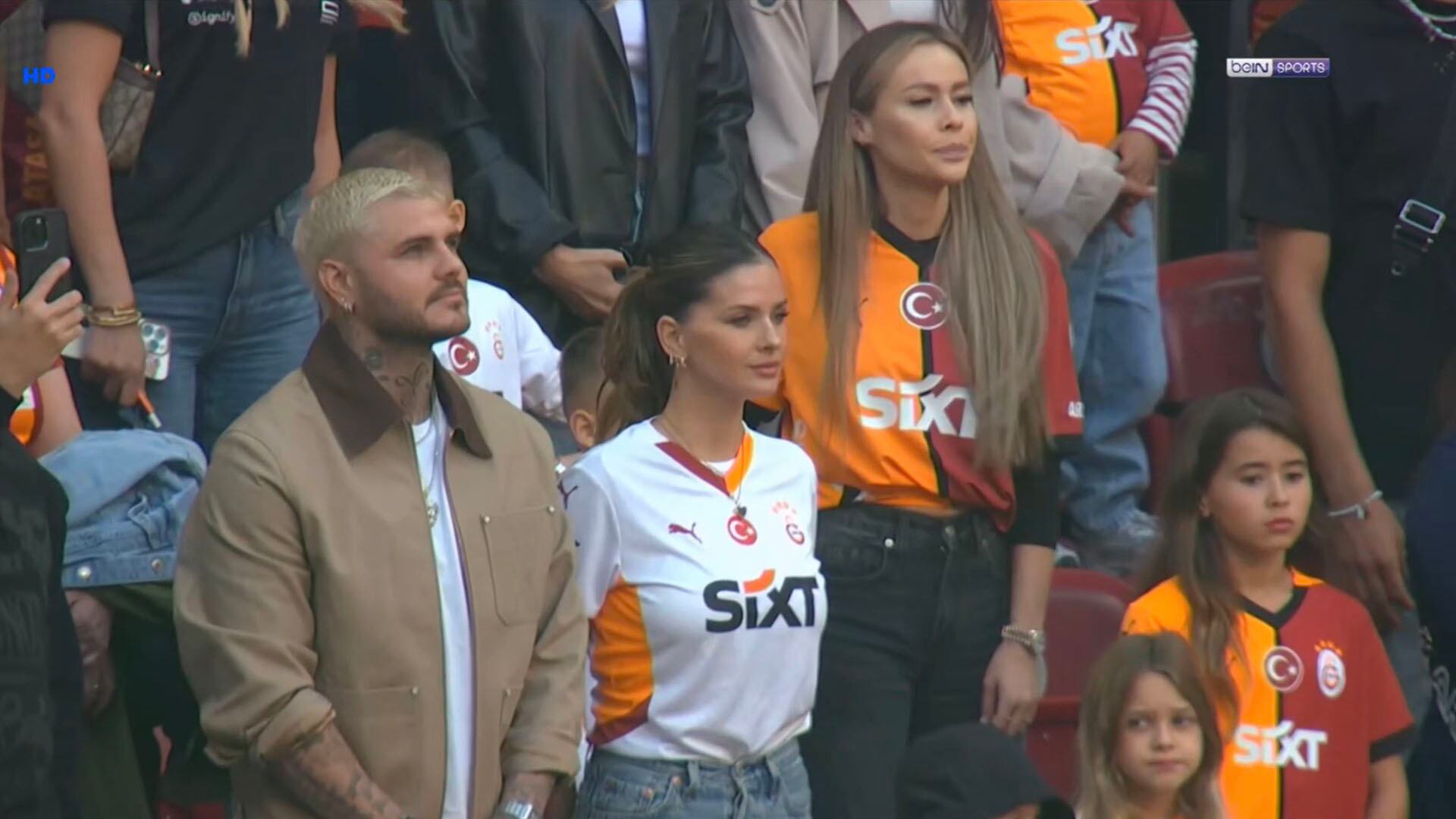 Rufina, Magnolia y Amancio estuvieron en el palco junto a Icardi y celebraron de la victoria del Galatasaray como una gran familia