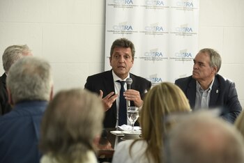 Massa se reunió con empresarios
