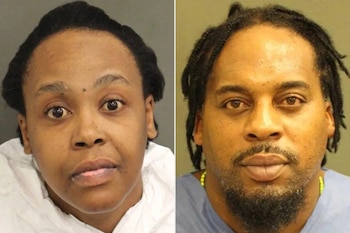 Keishara B. Goodrum y Maurice Wayne Bright Jr. fueron arrestados en Florida por cargos relacionados con el incidente por arma de fuego de sus gemelos de cuatro años. (Orange County Sheriff's Office)