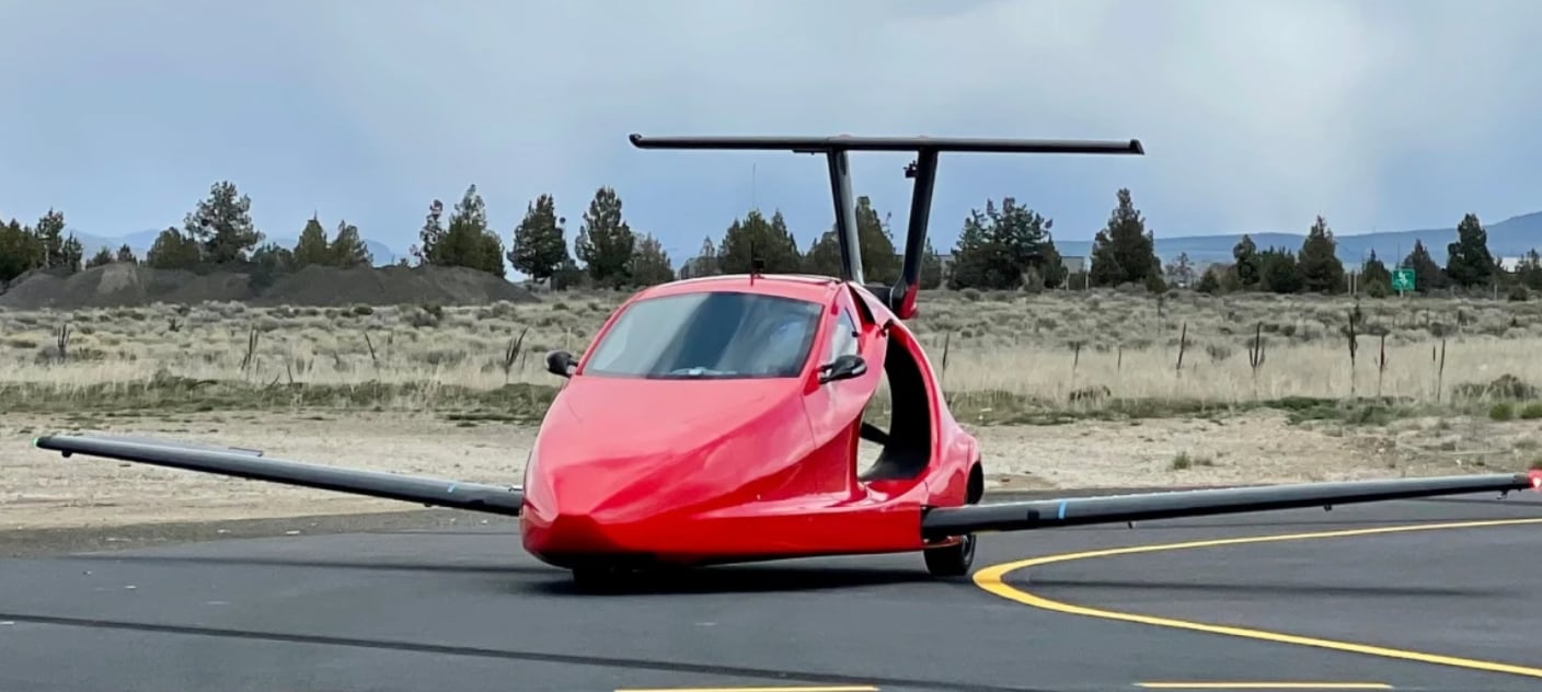 Samson Switchblade es un auto de tres ruedas que desplega alas para volar. (Samson Sky)