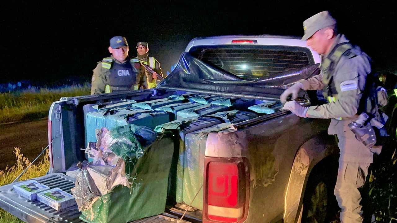 La camioneta abandonada con casi media tonelada de cocaína en Santa Fe