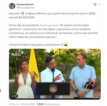 Susana Boreal también celebró el