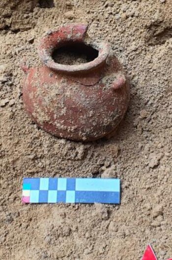 Los elementos históricos pertenecerían a la cultura Quimbaya. Foto: Gobernación de Risaralda