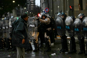 Marcha Congreso - Ley de Tierras - 6 de agosto - Incidentes