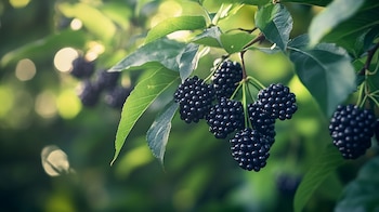 Las moras son unas frutas