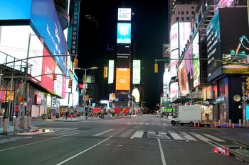Times Square, en Manhattan, practicamente