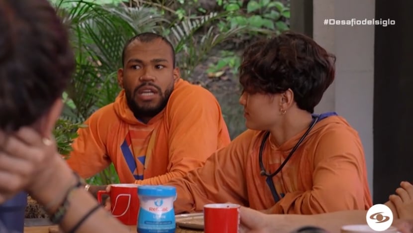 Zambrano se mostró desafiante con su compañera - crédito Emisión Desafío / Caracol Televisión