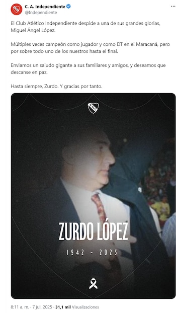 El mensaje de Independiente por