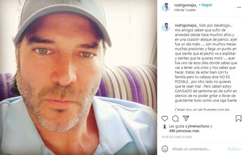 (Foto: Instagram de Rodrigo Mejía)