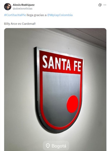 Alexis Rodríguez anunciou sua chegada