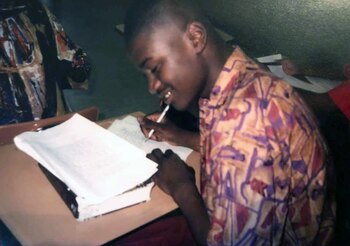 George Floyd en su adolescencia