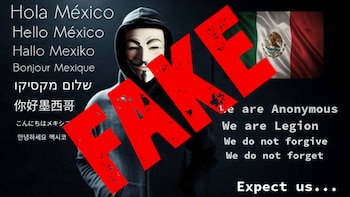 Anonymous aseguró no tener presencia