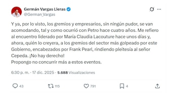 Con este mensaje, el exvicepresidente
