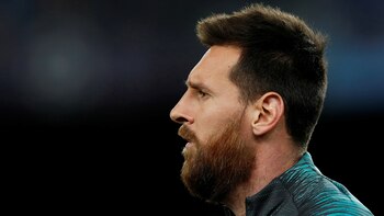 Messi llegó al estadio del