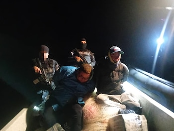 La embarcación fue interceptada durante