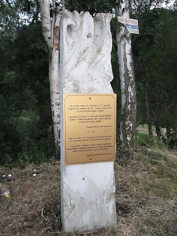 Una placa recuerda el lugar