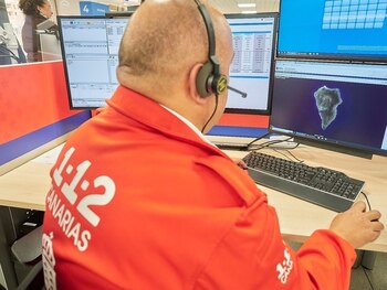 Sala operativa del 112 Canarias.