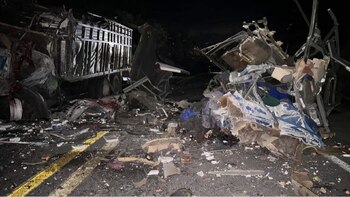 El accidente se registró la