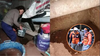 Diana debe recoger el agua