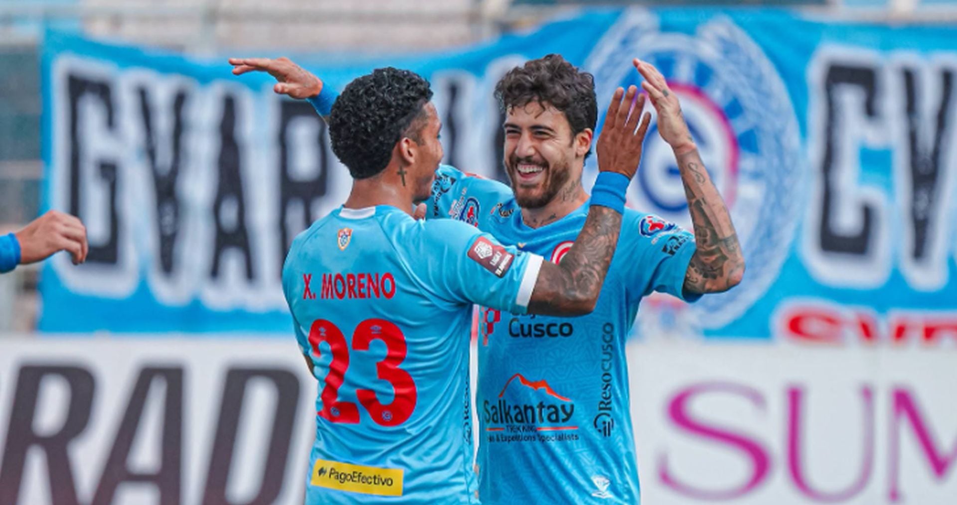 El cuadro cusqueño dominó los 90 minutos en el Inca Garcilaso de la Vega, con goles de Da Silva, Castelli y un doblete de González, y le saca dos puntos a Universitario. (Deportivo Garcilaso)