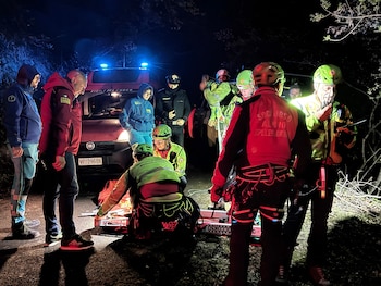 La cabina del teleférico se